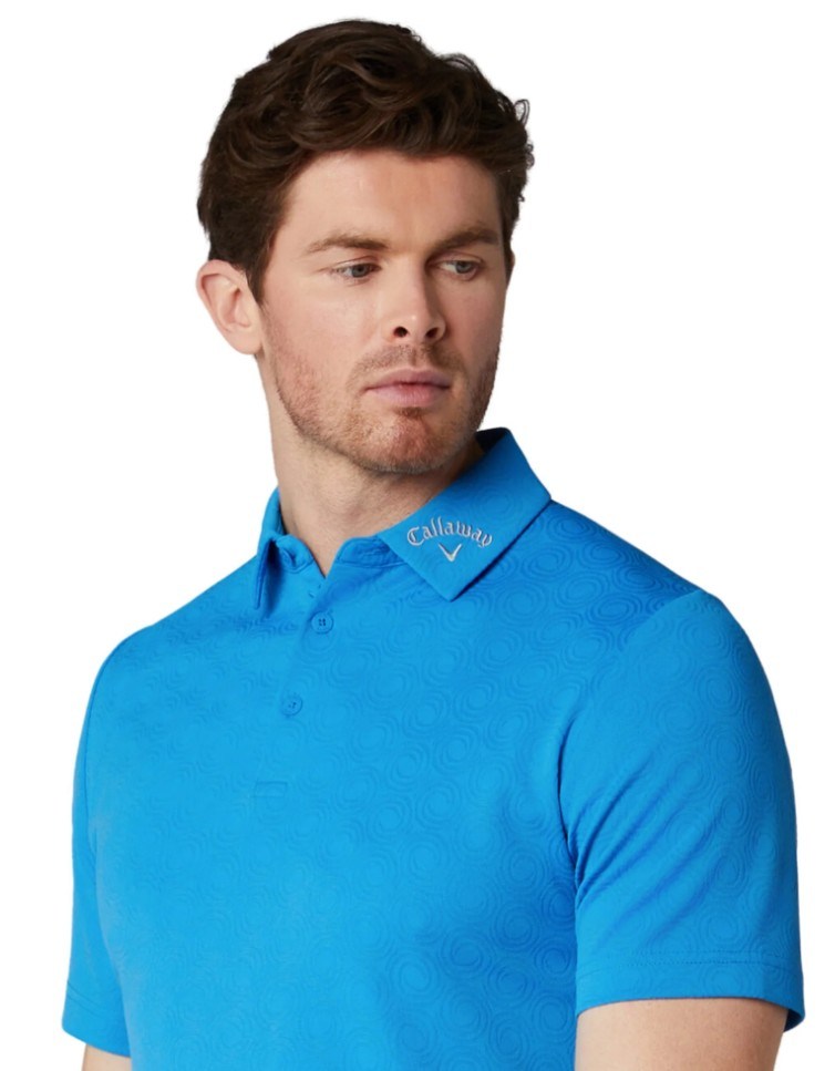 Callaway Odyssey Ventilated Jacquard pánské polo, brilliant blue