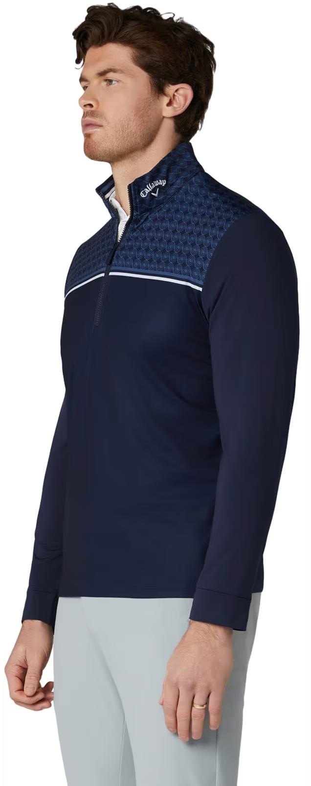 Callaway Odyssey Printed Block pánská mikina ,tmavě modrá