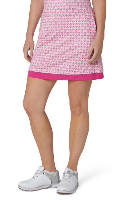 Callaway Deco Geo Printed golfová sukně, fuchsia purple