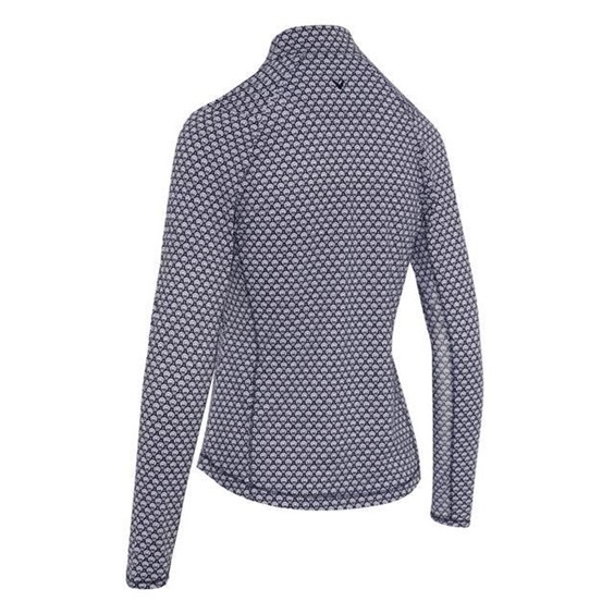 Callaway Scarf Geo Print Long Sleeve dámské polo, peacoat