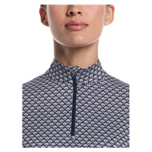 Callaway Scarf Geo Print Long Sleeve dámské polo, peacoat