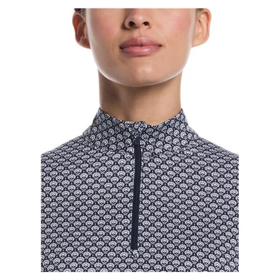 Callaway Scarf Geo Print Long Sleeve dámské polo, peacoat