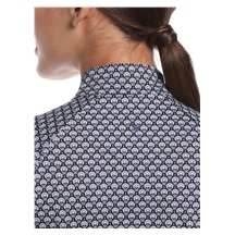 Callaway Scarf Geo Print Long Sleeve dámské polo, peacoat