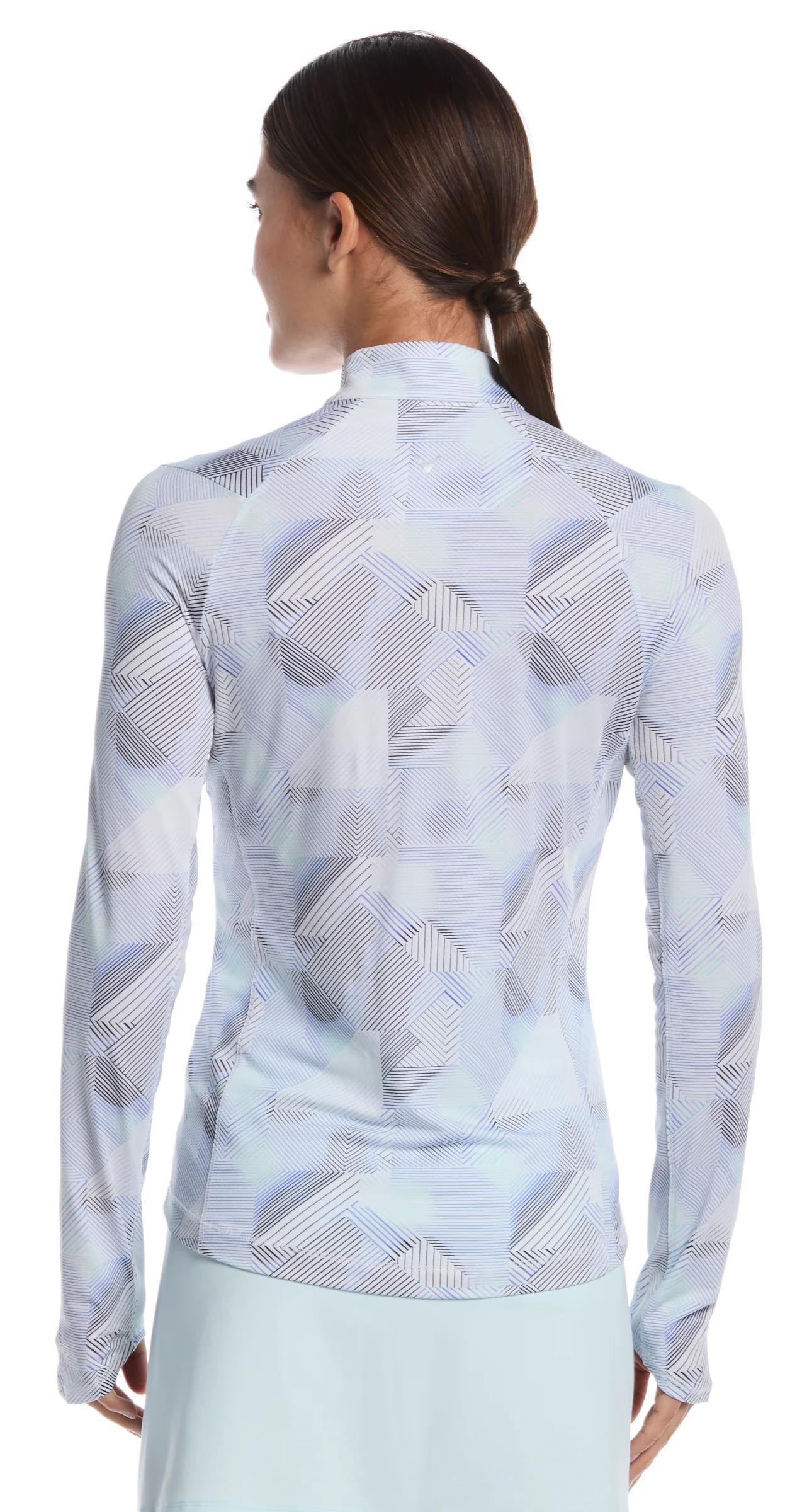 Callaway Active Geo Printed long sleeve dámské polo, brilliant white