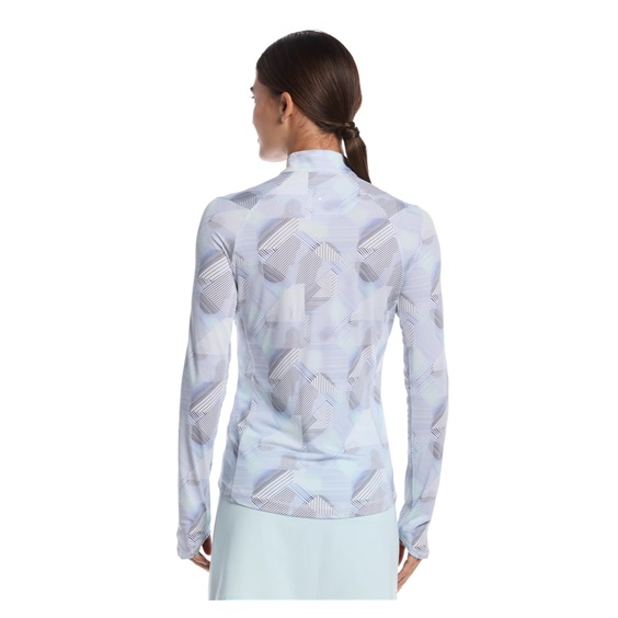 Callaway Active Geo Printed long sleeve dámské polo, brilliant white