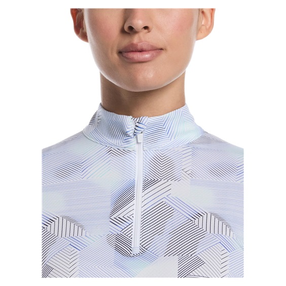 Callaway Active Geo Printed long sleeve dámské polo, brilliant white
