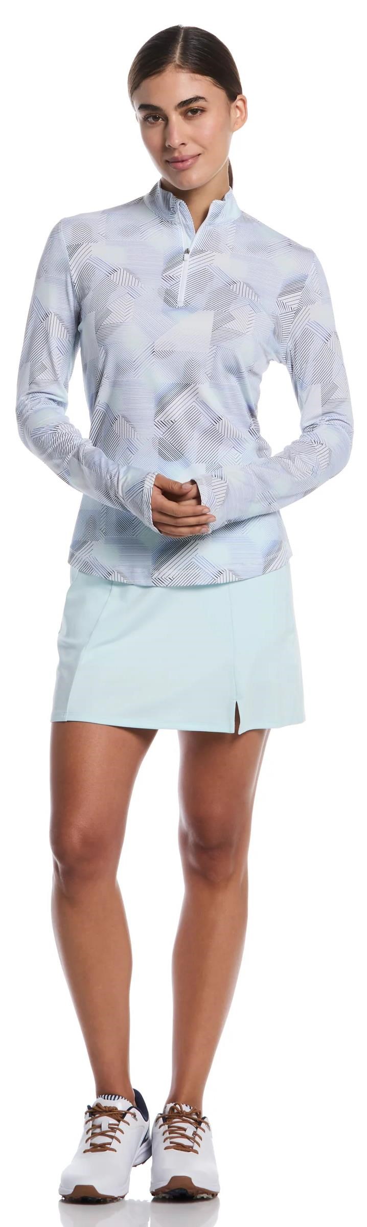 Callaway Active Geo Printed long sleeve dámské polo, brilliant white