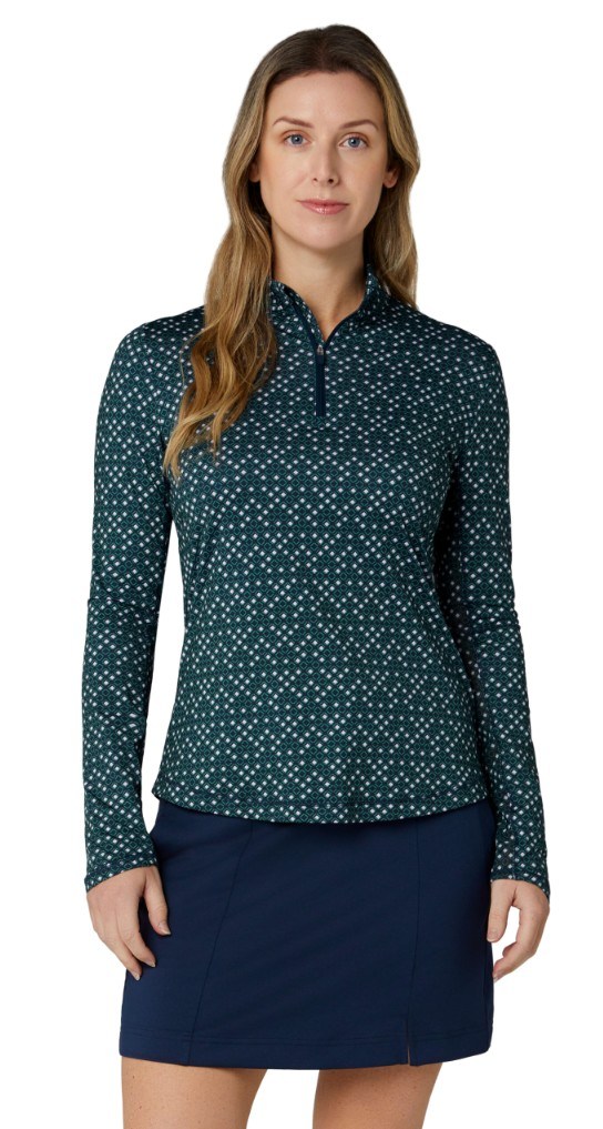 Callaway Framing Geo Printed dámská mikina, peacoat
