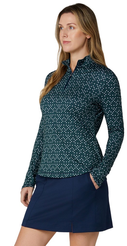 Callaway Framing Geo Printed dámská mikina, peacoat
