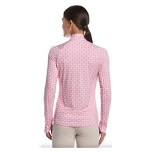 Callaway Deco Geo Printed dámská mikina, fuchsia purple
