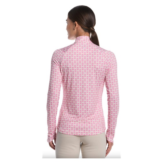 Callaway Deco Geo Printed dámská mikina, fuchsia purple