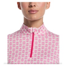 Callaway Deco Geo Printed dámská mikina, fuchsia purple