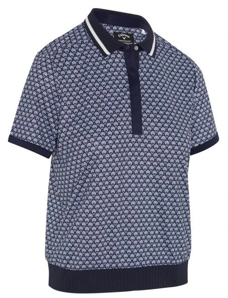 Callaway Scarf Geo Printed dámské polo, tmavě modré