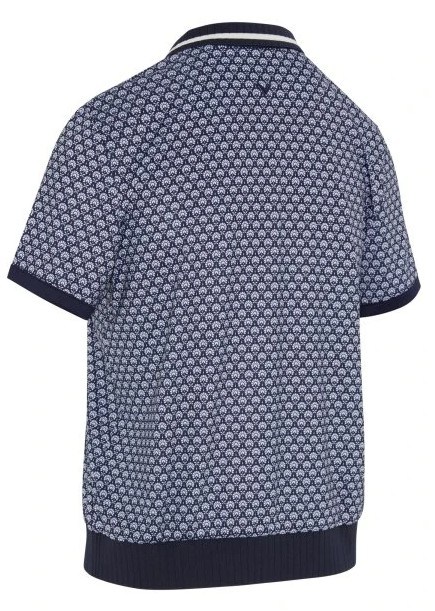 Callaway Scarf Geo Printed dámské polo, tmavě modré