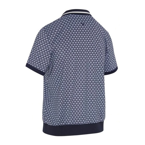 Callaway Scarf Geo Printed dámské polo, tmavě modré