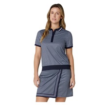 Callaway Scarf Geo Printed dámské polo, tmavě modré