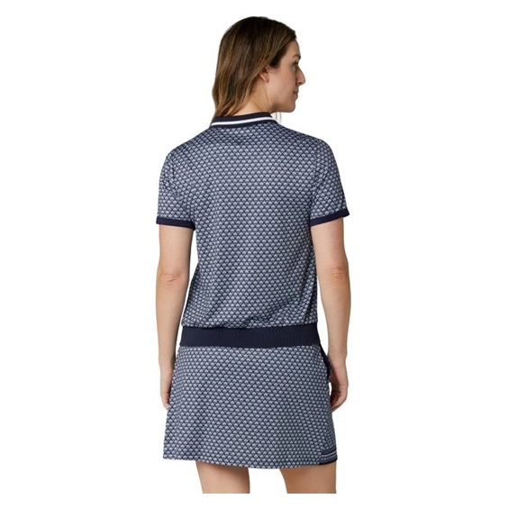 Callaway Scarf Geo Printed dámské polo, tmavě modré