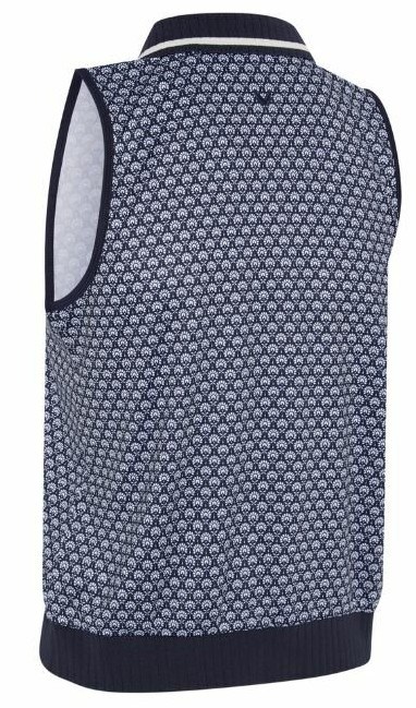 Callaway Scarf Geo Printed Sleeveless dámské polo, peacoat