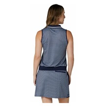 Callaway Scarf Geo Printed Sleeveless dámské polo, peacoat
