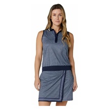Callaway Scarf Geo Printed Sleeveless dámské polo, peacoat