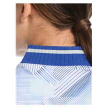 Callaway Sleeveless Rib Collar 1/4 ZIP Print dámské polo, bright white