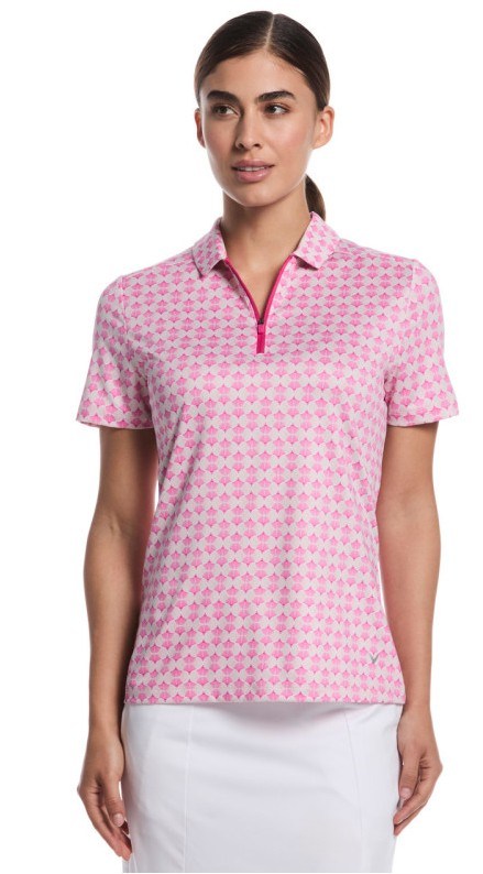 Callaway Deco Geo Print dámské polo, fuchsia purple