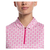 Callaway Deco Geo Print dámské polo, fuchsia purple
