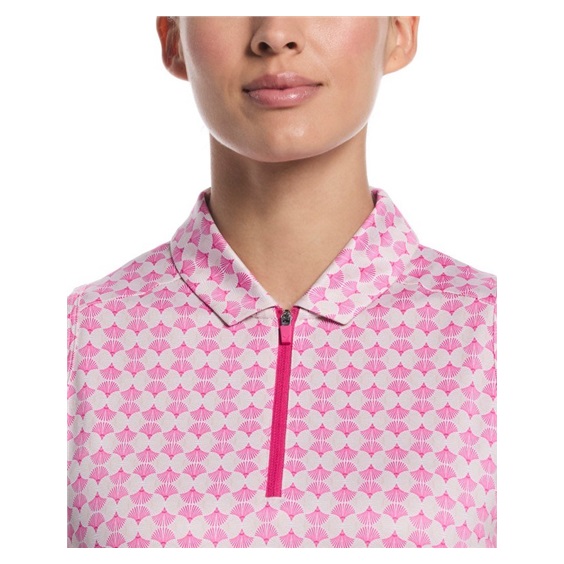 Callaway Deco Geo Print dámské polo, fuchsia purple