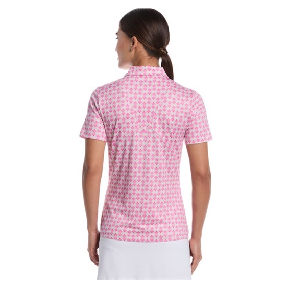 Callaway Deco Geo Print dámské polo, fuchsia purple