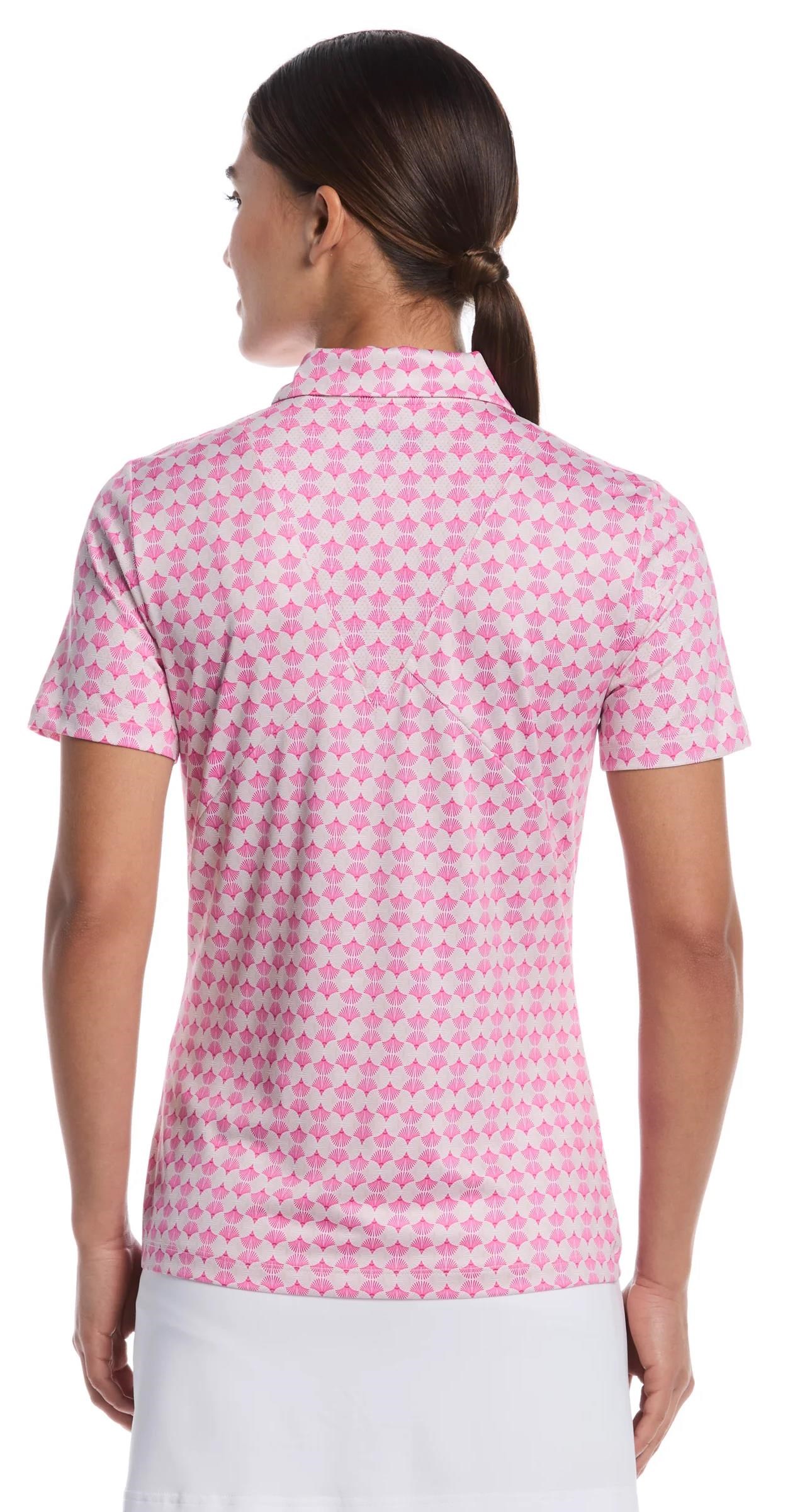Callaway Deco Geo Print Mesh dámské polo, fuchsia purple