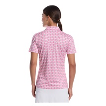 Callaway Deco Geo Print Mesh dámské polo, fuchsia purple