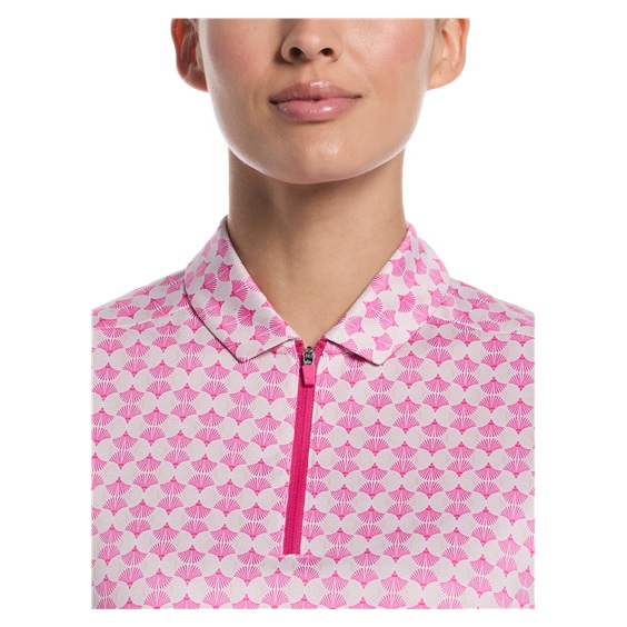 Callaway Deco Geo Print Mesh dámské polo, fuchsia purple
