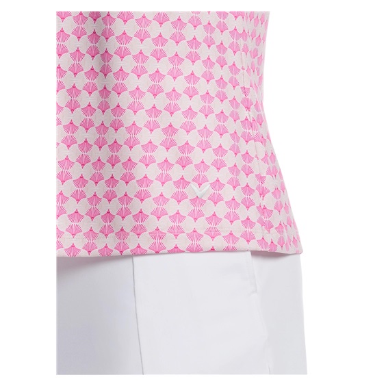 Callaway Deco Geo Print Mesh dámské polo, fuchsia purple