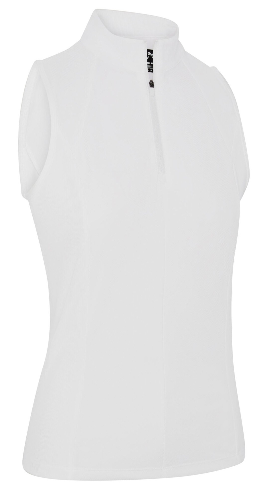 Callaway Rib Play Sleeveless dámské polo, bílé