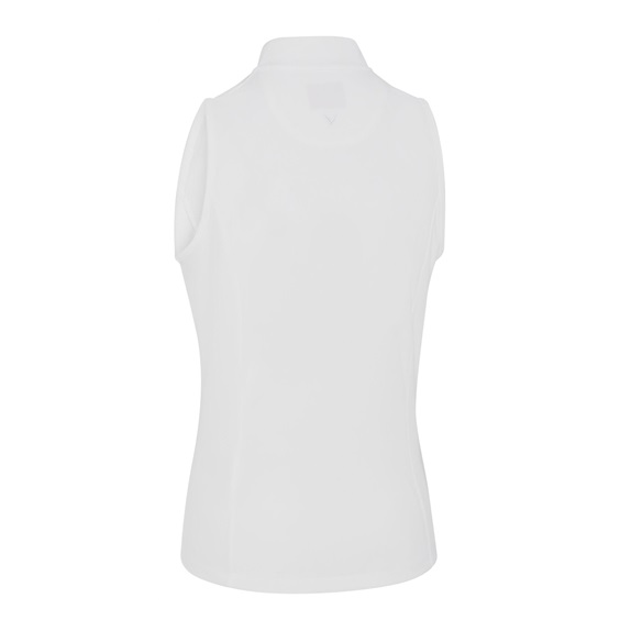 Callaway Rib Play Sleeveless dámské polo, bílé