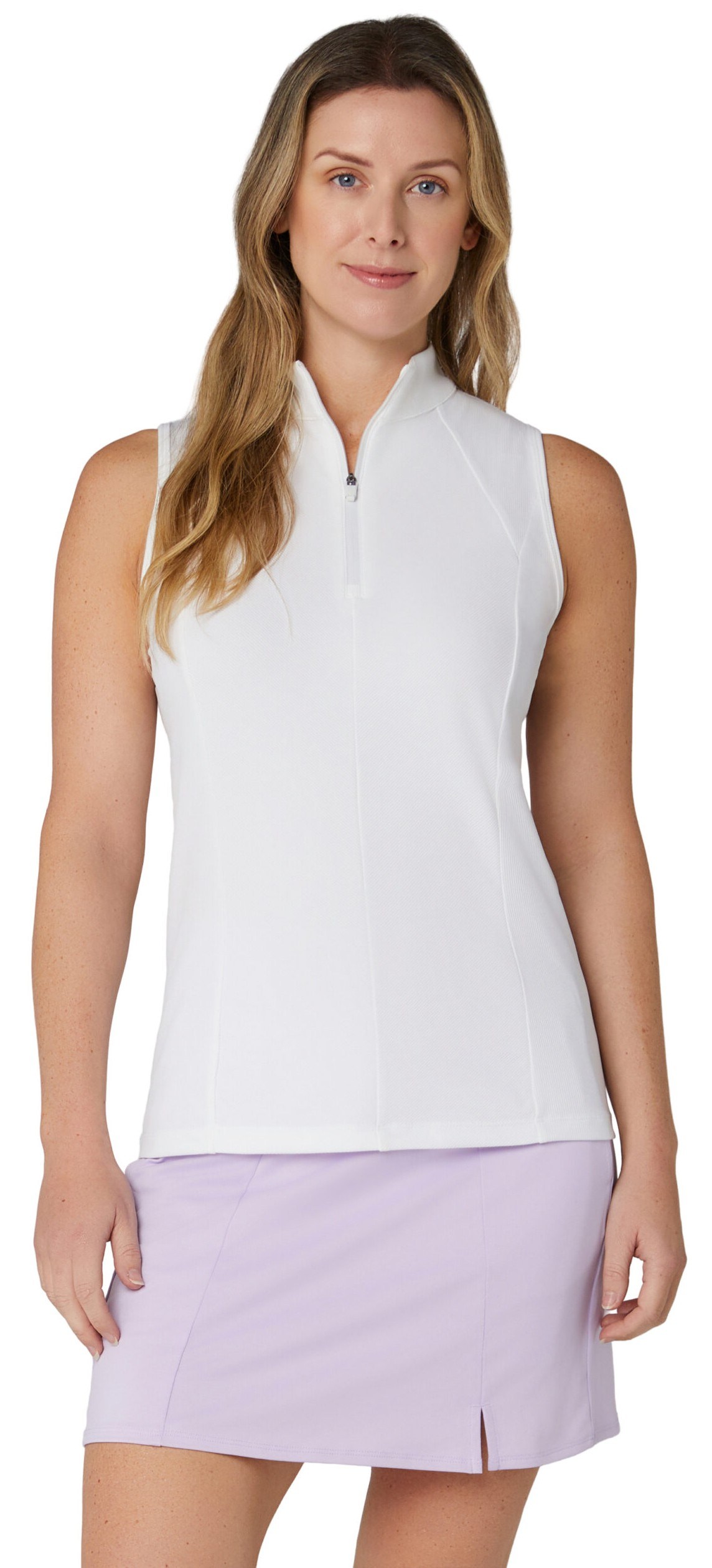 Callaway Rib Play Sleeveless dámské polo, bílé