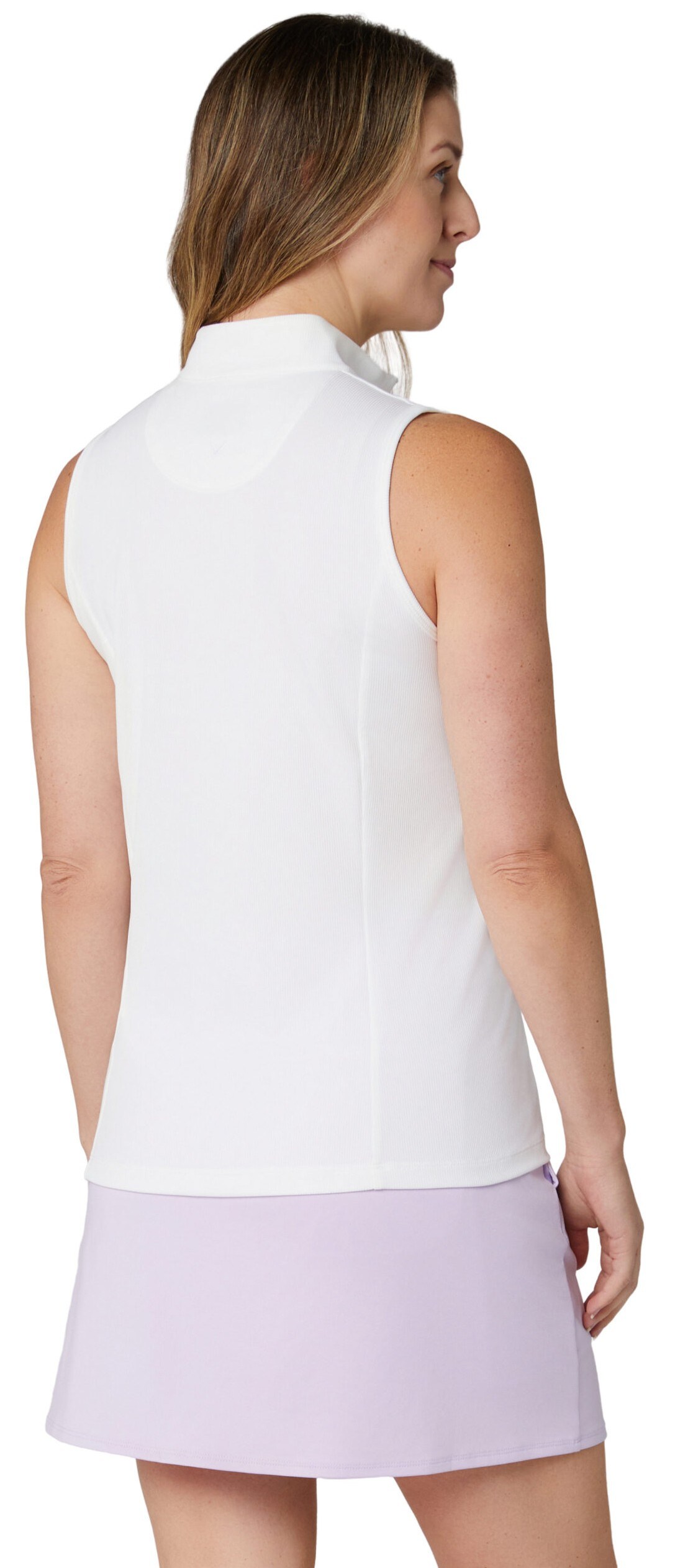 Callaway Rib Play Sleeveless dámské polo, bílé