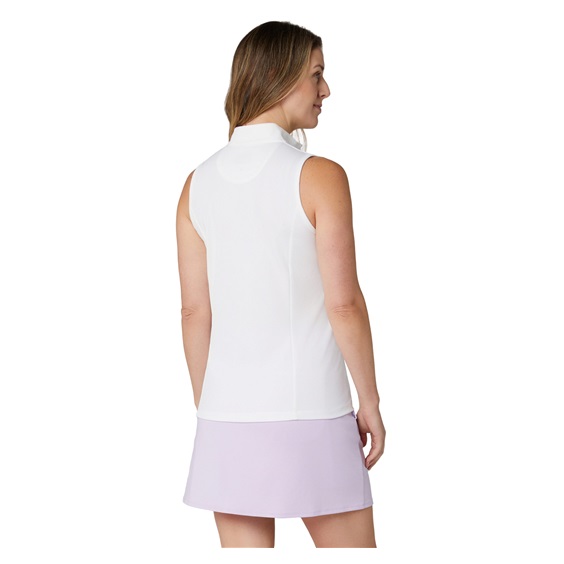 Callaway Rib Play Sleeveless dámské polo, bílé