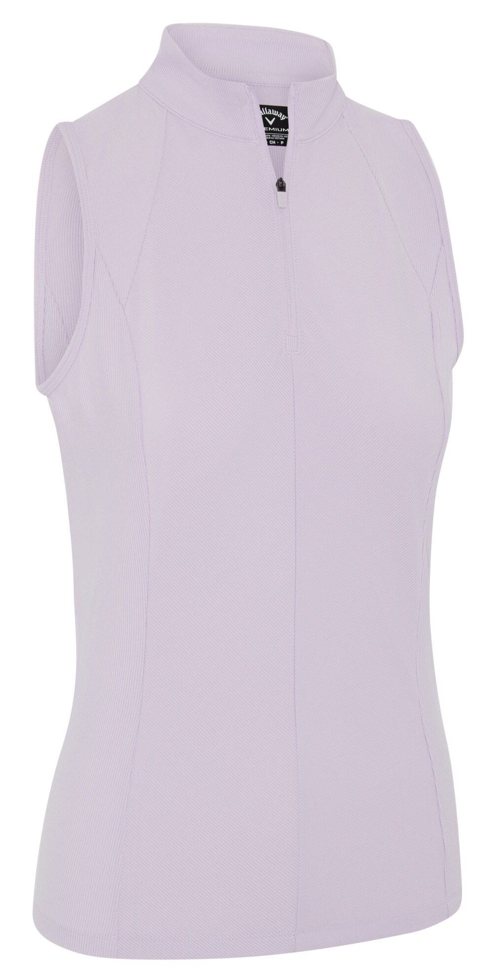 Callaway Rib Play Sleeveless dámské polo, pastel lilac