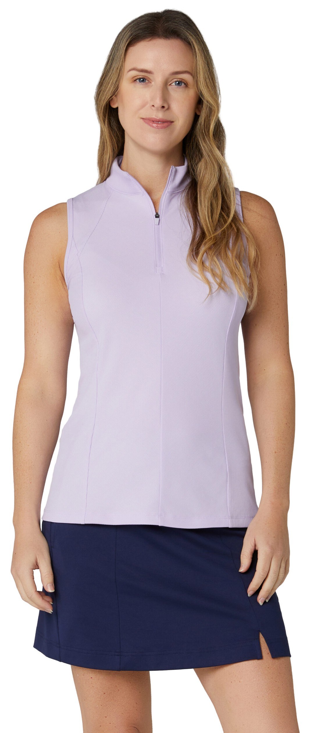 Callaway Rib Play Sleeveless dámské polo, pastel lilac