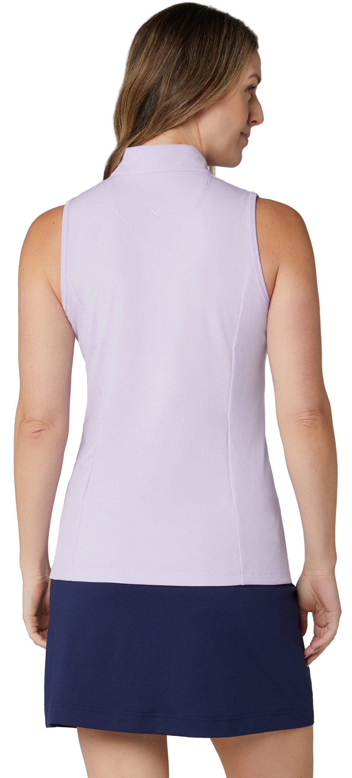 Callaway Rib Play Sleeveless dámské polo, pastel lilac