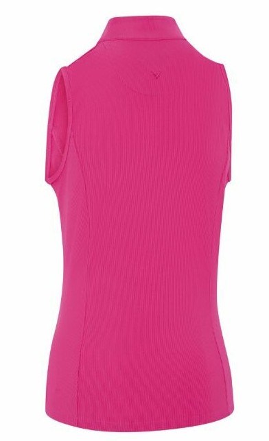 Callaway Rib Play Sleeveless dámské polo, růžové