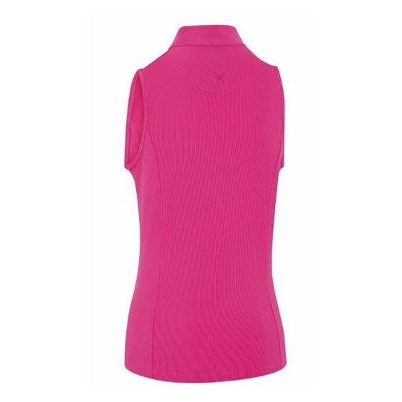 Callaway Rib Play Sleeveless dámské polo, růžové