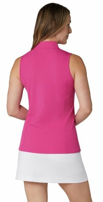 Callaway Rib Play Sleeveless dámské polo, růžové