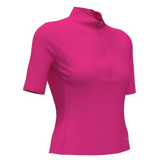 Callaway Rib Play dámské polo, fuschia purple
