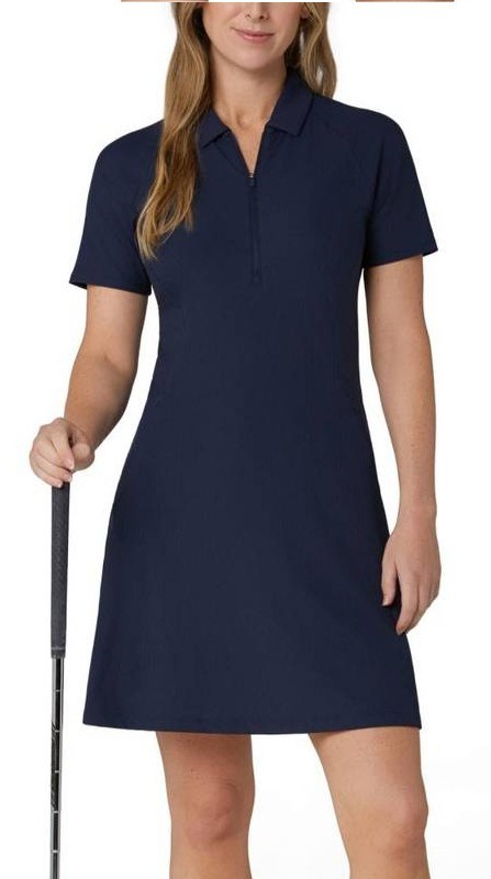 Callaway Essential Ribbed golfové šaty, tmavě modré