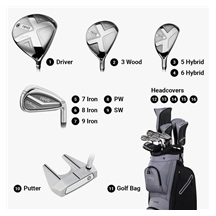 Callaway REVA 11PC Black dámský golfový set, +1"