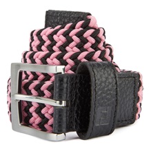FootJoy Braided unisex opasek, černo/růžový