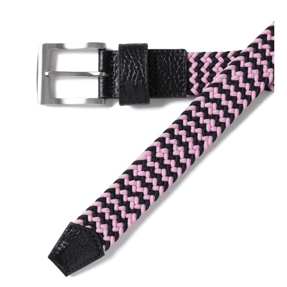 FootJoy Braided unisex opasek, černo/růžový