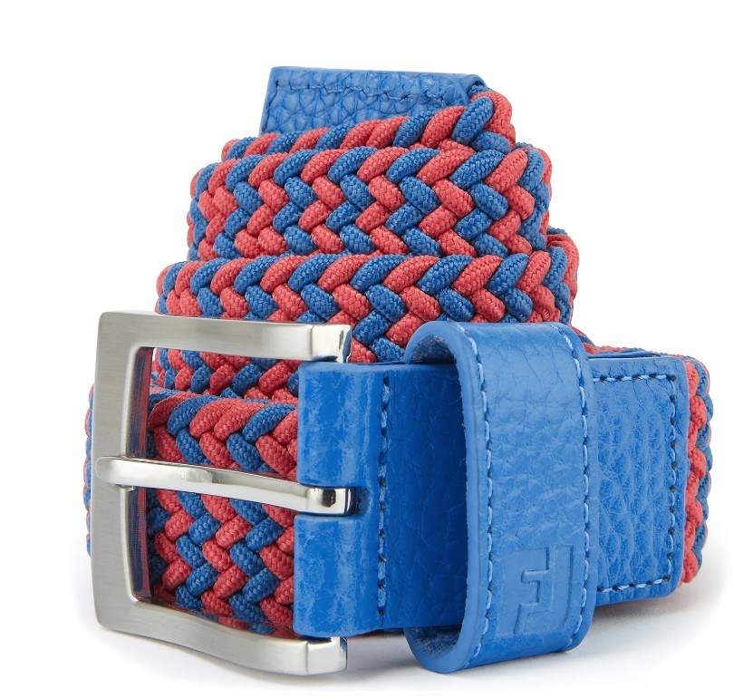FootJoy Braided unisex opasek, coastal blue/nantucket red
